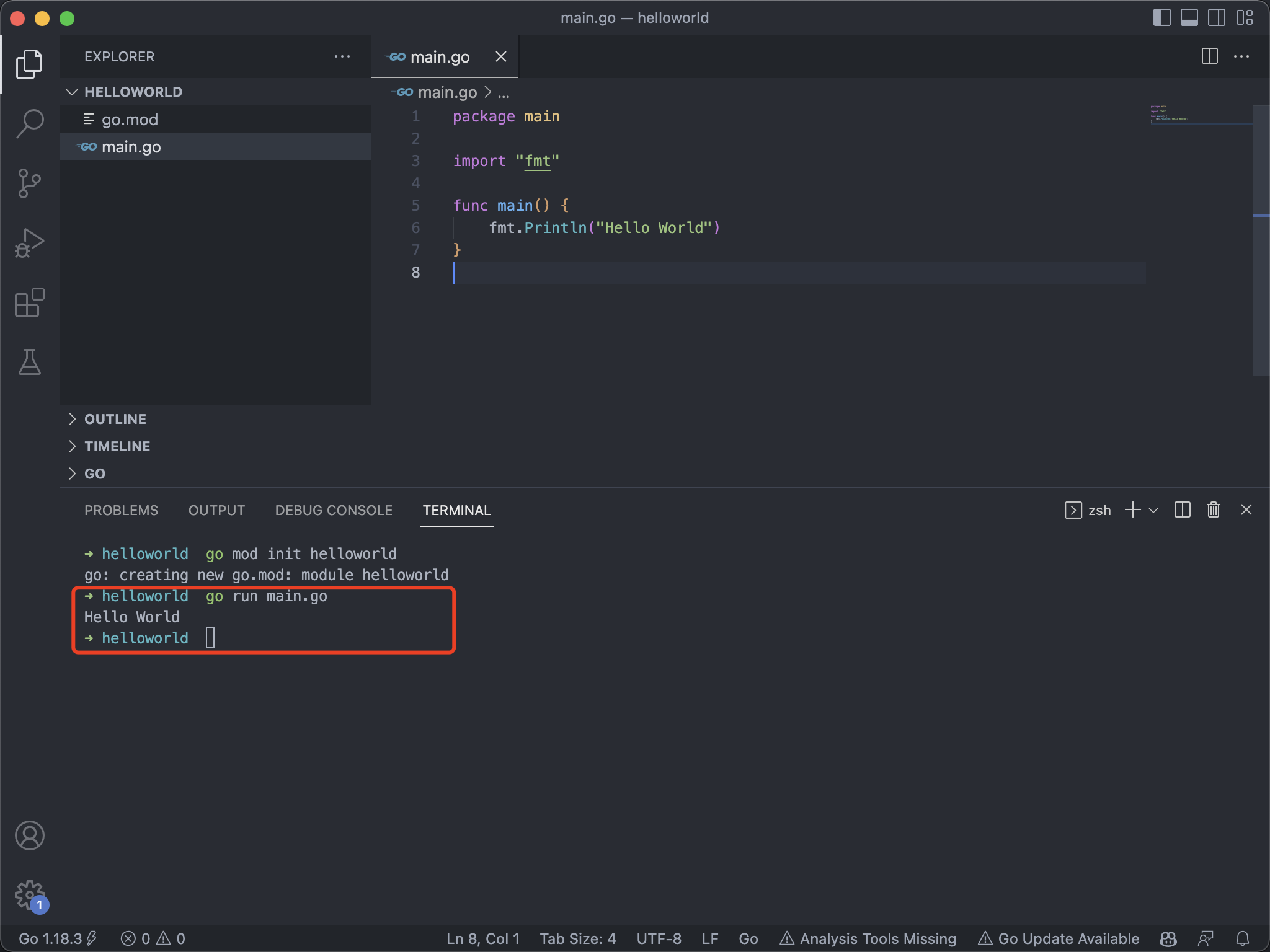从 VScode 运行程序 run program